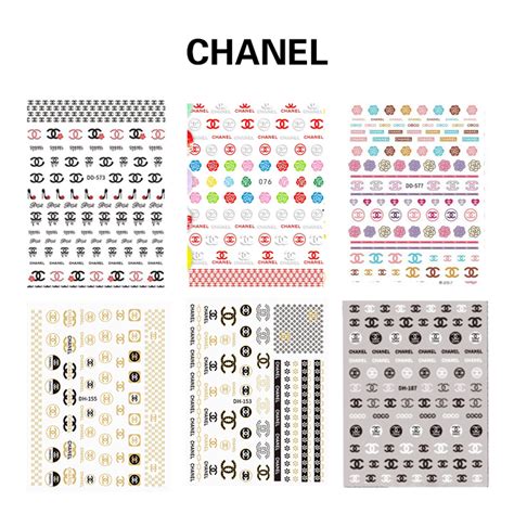 stickers ongles chanel|Chanel nail stickers marie.